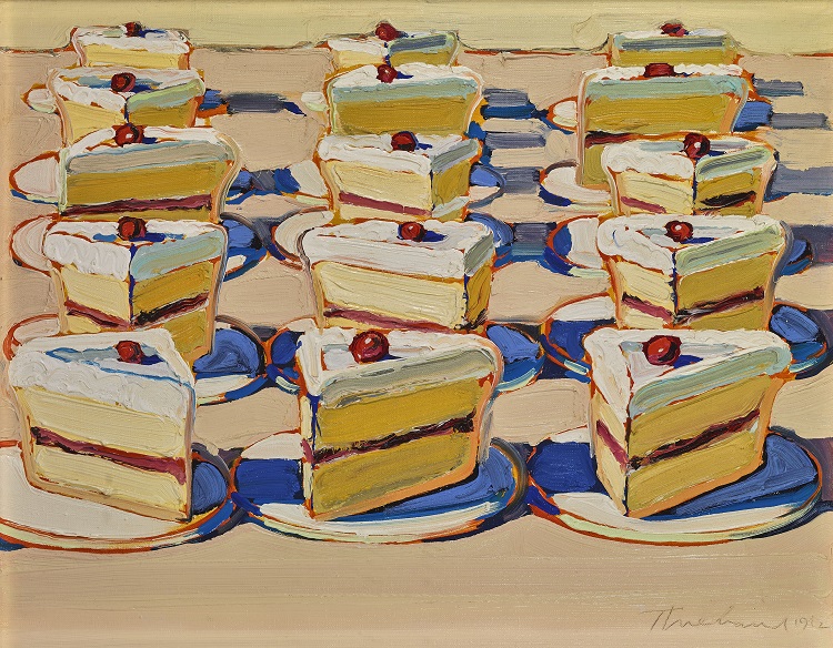 Wayne Thiebaud paintings - Boston Cremes