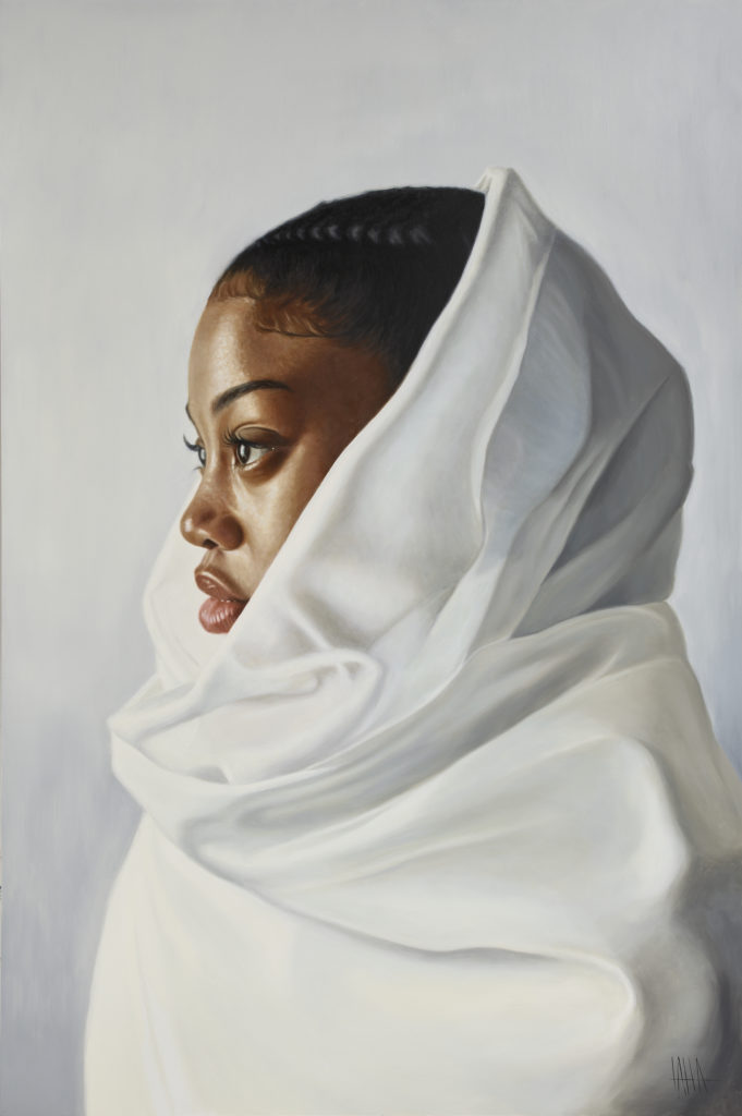 Contemporary realism portrait paintings