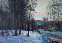 70+ Paintings by Charles Movalli (1945 – 2016) acrylic landscape paintings