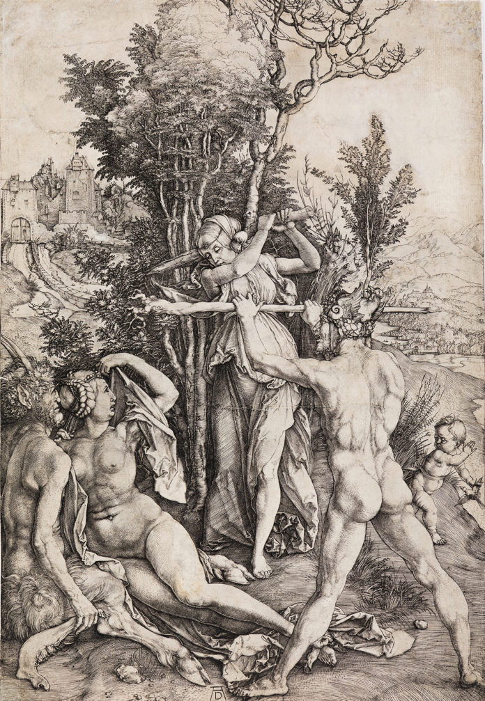 art auctions - Albrecht Durer engraving - Hercules