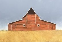 3 New Paintings by Charlie Hunter landscape oil paintings