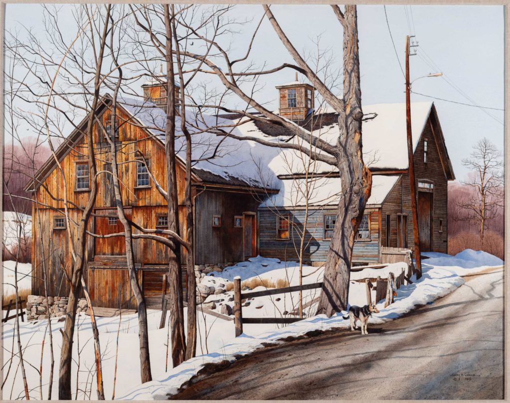 Loring W. Coleman, “New England Classic,” Groton, Massachusetts, 1985, Watercolor