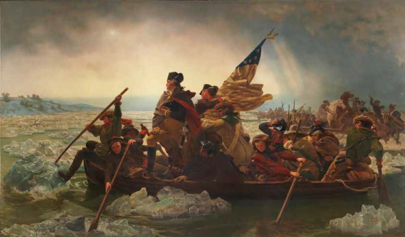 Painting of Washington Crossing the Delaware