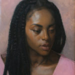 One to Watch: Contemporary Artist Kathryn Engberg Oil portrait painting of a woman