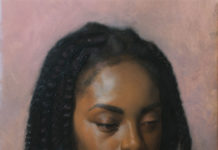 One to Watch: Contemporary Artist Kathryn Engberg Oil portrait painting of a woman