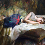 Who Are the Top Six Artists? Figurative art painting of a woman lying down
