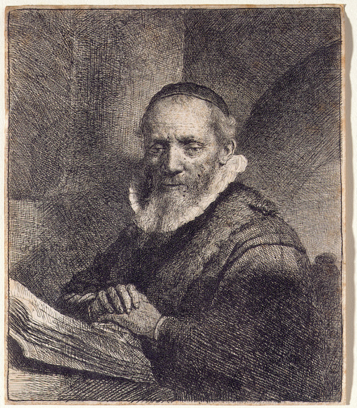 Rembrandt Harmensz van Rijn, “Jan Cornelisz Sylvius, Preacher" etching