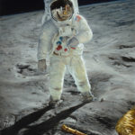 Featured Artwork: Pavel Sokov Oil painting of an astronaut