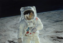 Featured Artwork: Pavel Sokov Oil painting of an astronaut