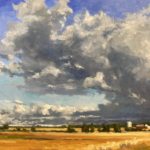 A Landscape Painting Spotlight: Big Sky Landscape oil painting with large clouds