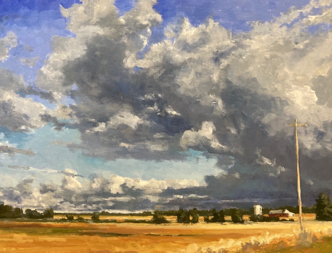 sky landscape painting