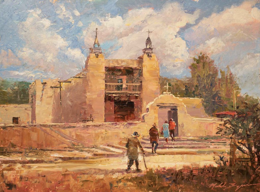 Landscape oil painting of San Jose