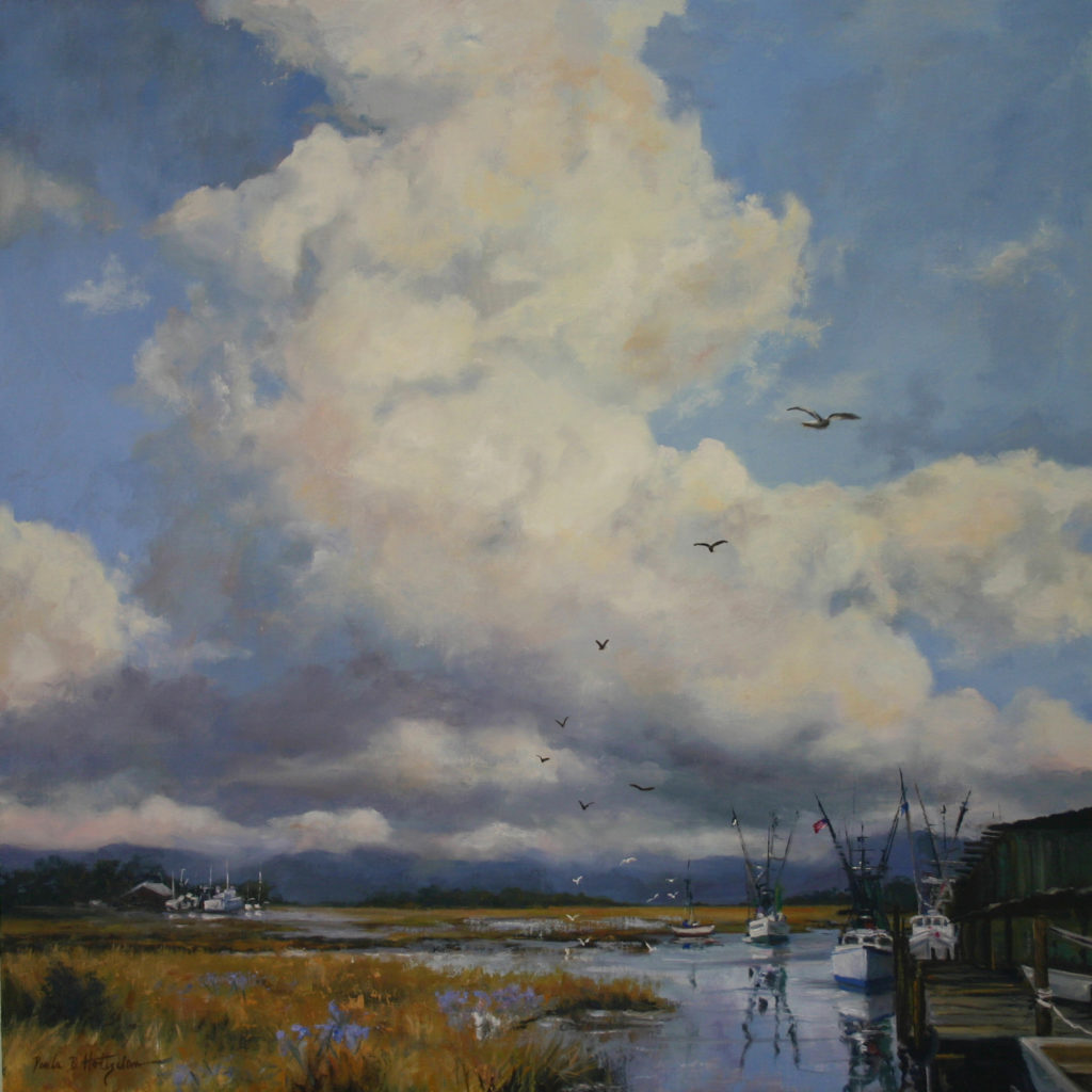 Landscape paintings of clouds