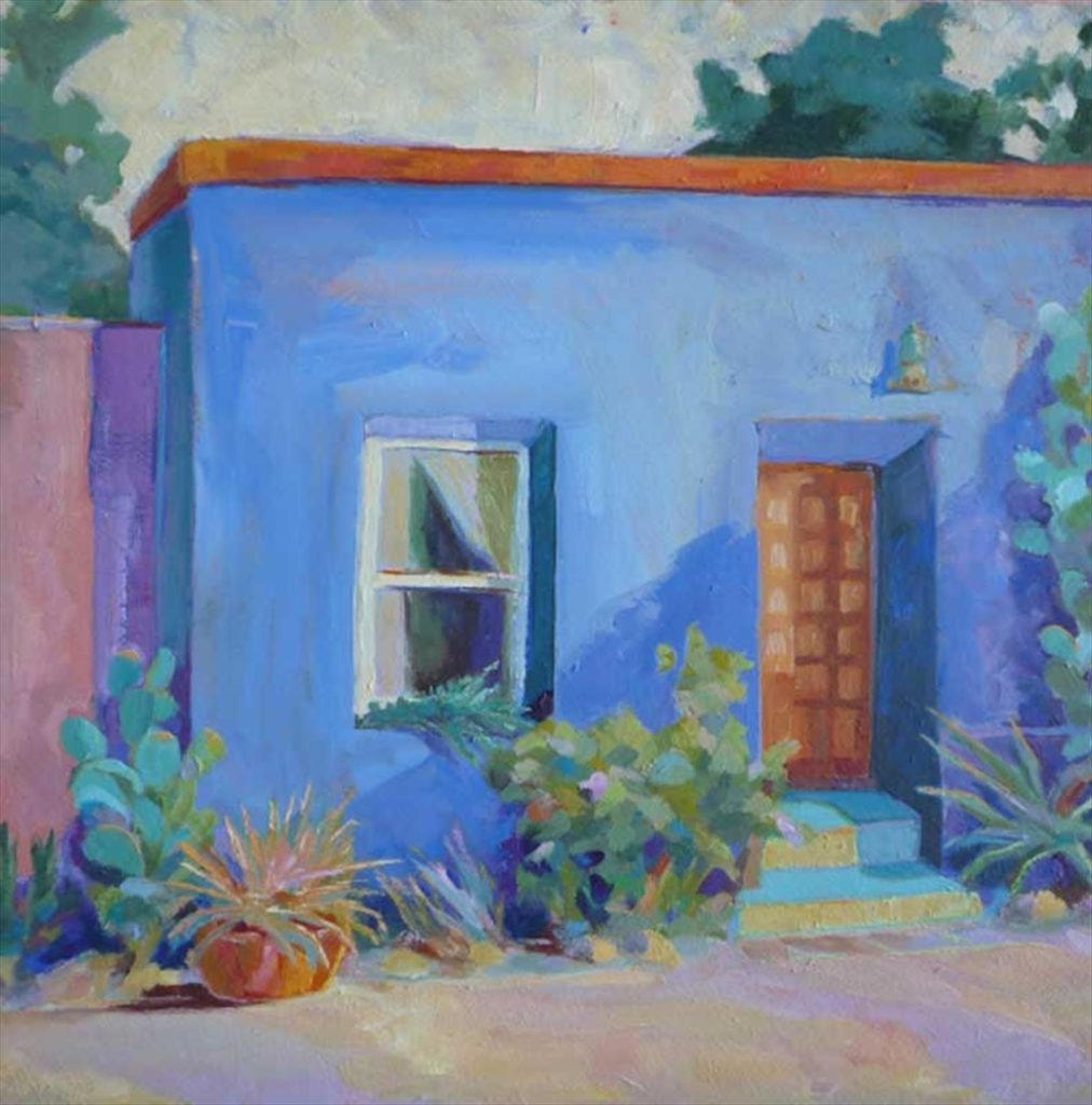 Denyse Fenelon, "Blue Barrio" painting