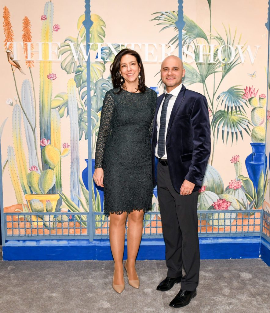 The Winter Show Executive Director Helen Allen and East Side House Settlement Executive Director Daniel Diaz. Photo credit BFA / Zach Hilty