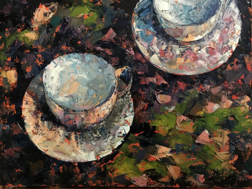 Still life oil painting