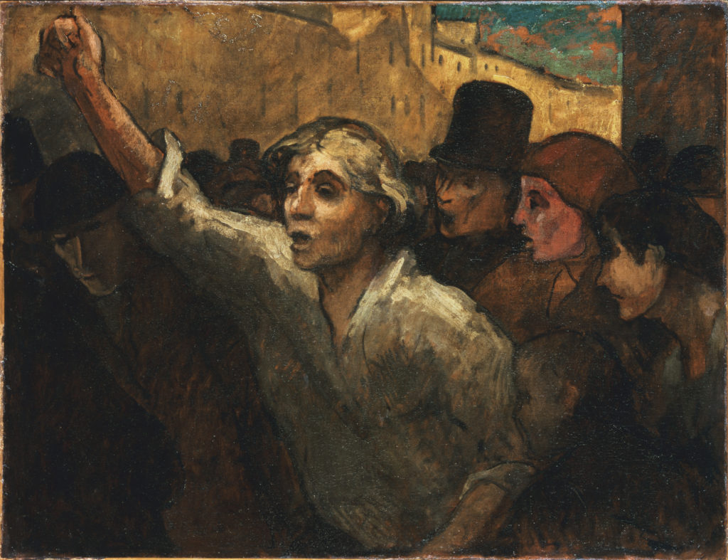 Honoré Daumier The Uprising (L'Emeute) painting