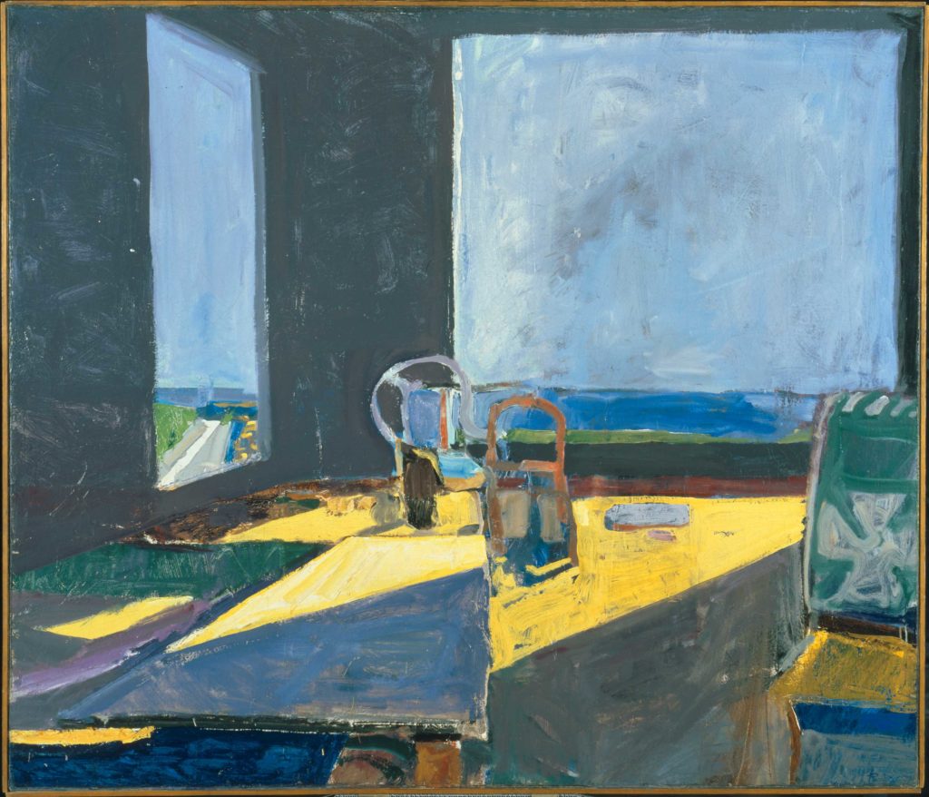 Richard Diebenkorn Interior with View of the Ocean painting