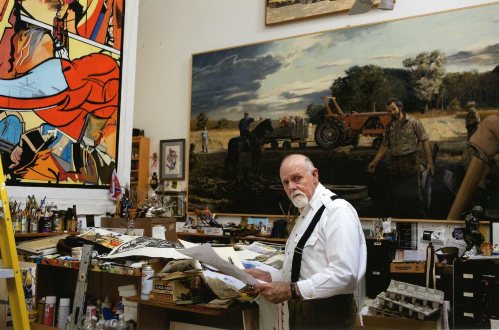 Manning Williams in art studio