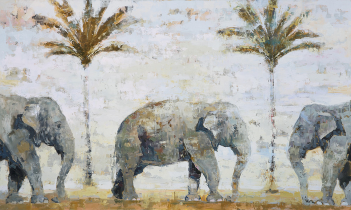 Wildlife paintings - elephants in art
