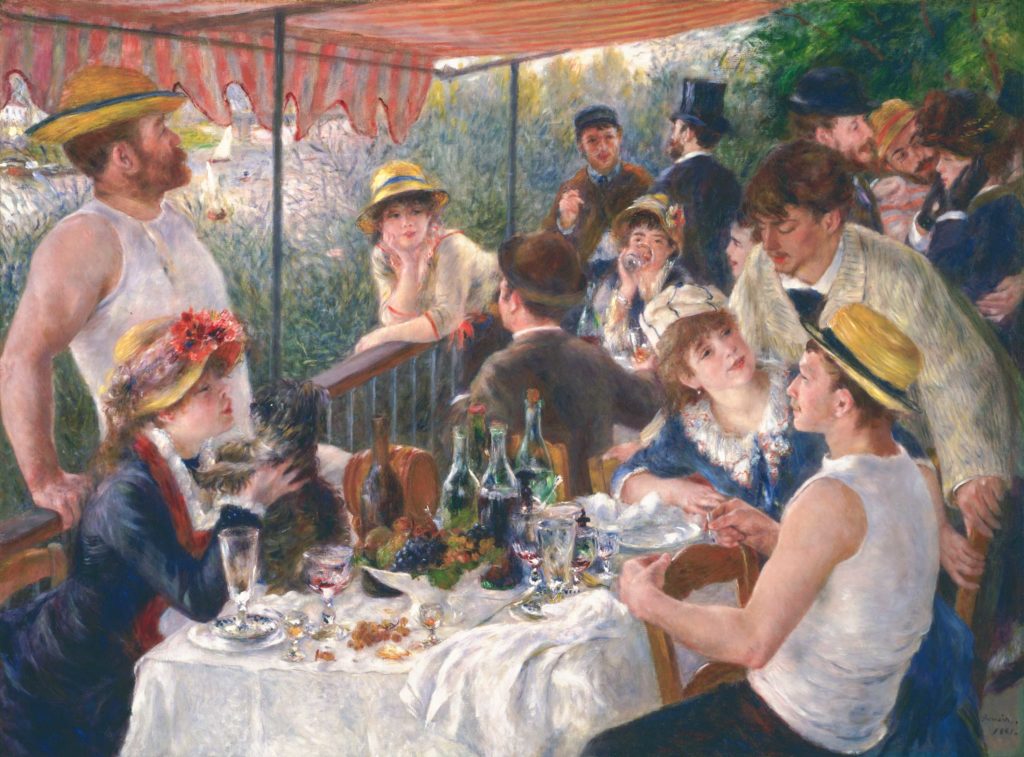 Pierre-Auguste Renoir Luncheon of the Boating Party painting