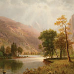 Western, Wildlife, and Sporting Art on Auction Bierstadt landscape painting