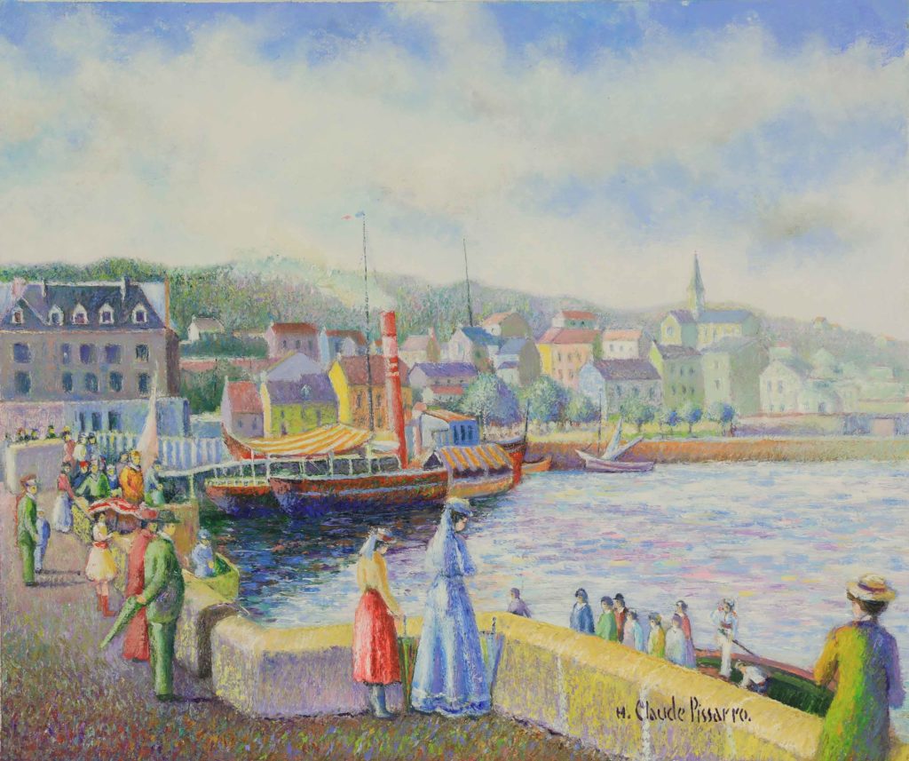 H. Claude Pissarro, "Embarquement pour le Havre" painting