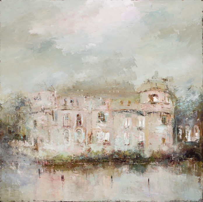 Painting of a large house