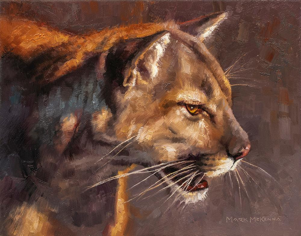 Wildlife oil painting