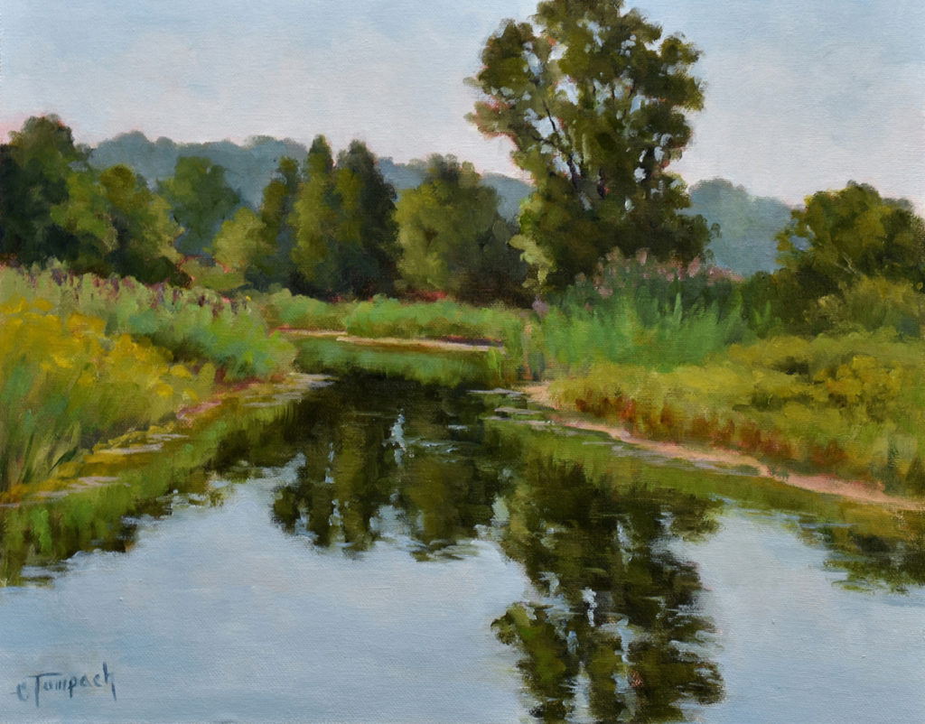 Painting of a waterway