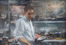 Collecting for the Right Reasons Painting of a Chef