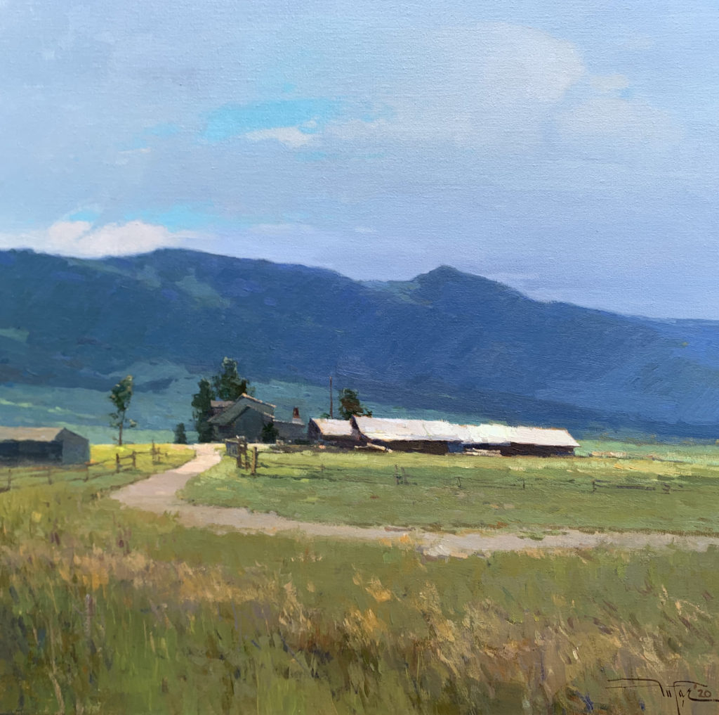Zufar Bikbov, "Along the Emerald Valley," 24 x 24 in., oil