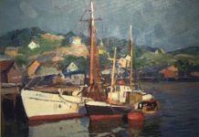 Upcoming Auction Celebrates Historic American Artists Oil painting of a boat - art auctions