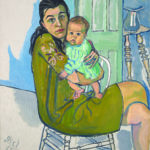 Connecting Across Time Alice Neel - Nancy and Olivia oil painting