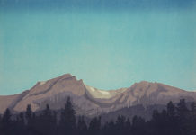 The Last Glacier Project Woodcut of a glacier