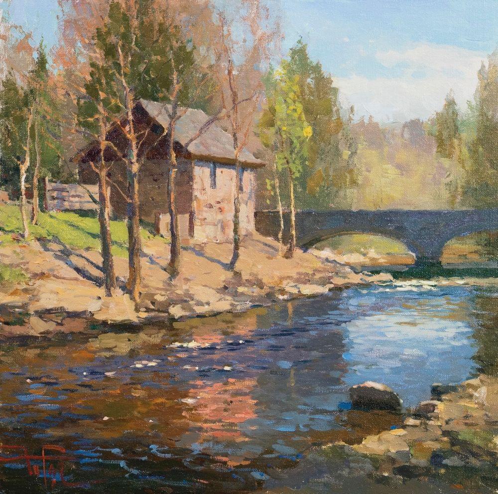 How to paint a spring landscape
