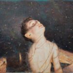 Recent Paintings by Julio Reyes Julio Reyes (b. 1982), "Firefly," 2021, egg tempera on panel, 14 x 16 in.