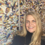 Artist Spotlight: Patricia A Griffin Artist in front of her painting