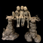 Elevating the Works of American Women Artists American Women Artists - Angela Mia De la Vega "Bridge of Brotherhood" Clay for Bronze, 53" x 62" x 24"