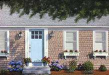 Featured Artwork: Lisa Cunningham Pastel painting of a Cape Cod cottage