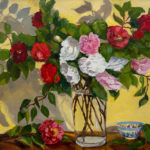 Featured Artwork: Joan Drennan Oil painting of flowers in a vase
