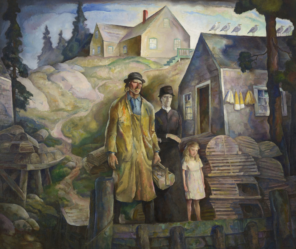 NC Wyeth paintings - Fisherman's Family