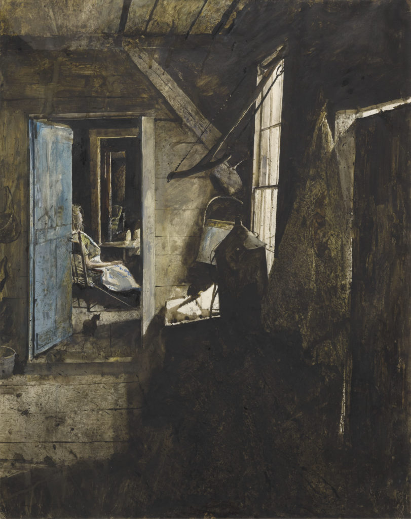 Andrew Wyeth paintings - Room After Room watercolor