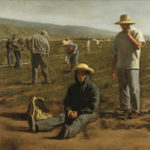 Warren Chang: Social Realism in California Oil painting of farmers, by Warren Chang