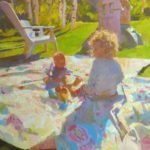 Change of Perspective Oil painting of children