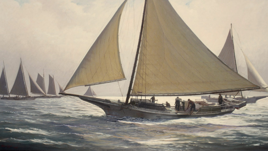 Marine art oil paintings