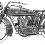 Featured Artwork: Emily Copeland presented by RJD Gallery Charcoal drawing of a motorcycle