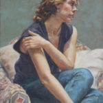 Featured Artwork: William Rogers Oil painting of a woman looking off into a room