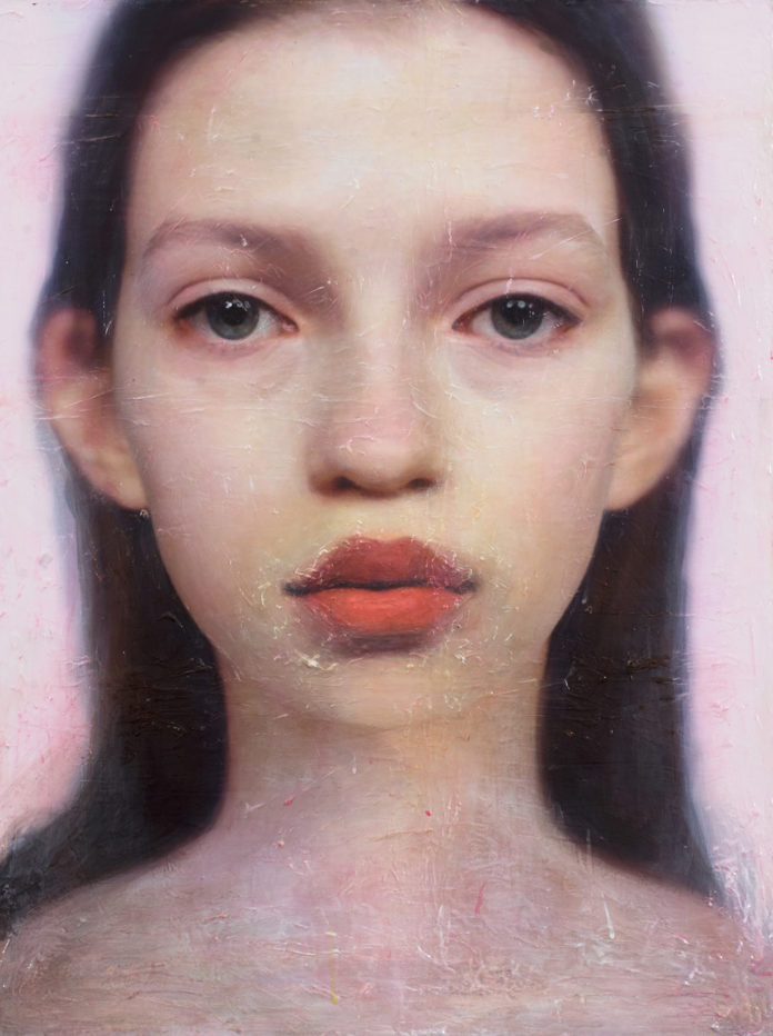 Acrylic portrait of a girl