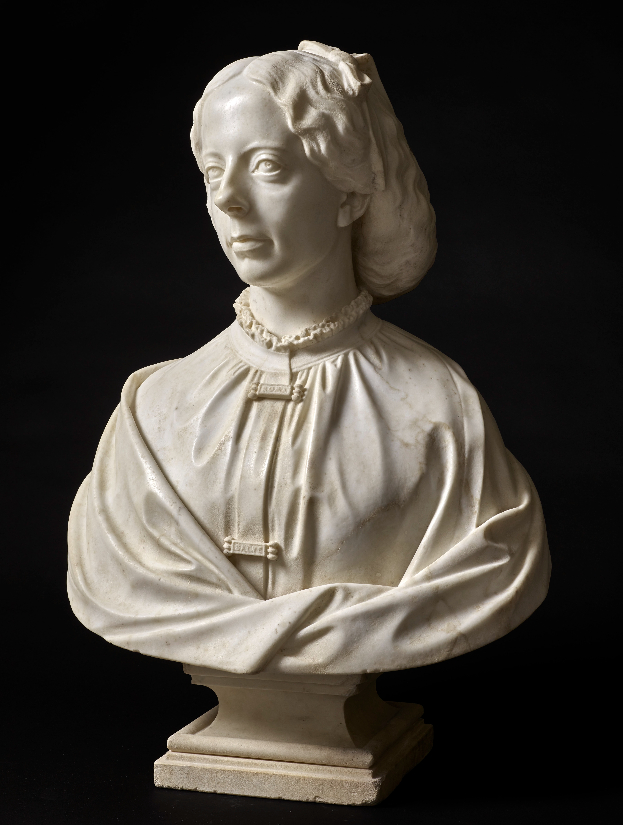 Margaret Foley marble bust of a woman